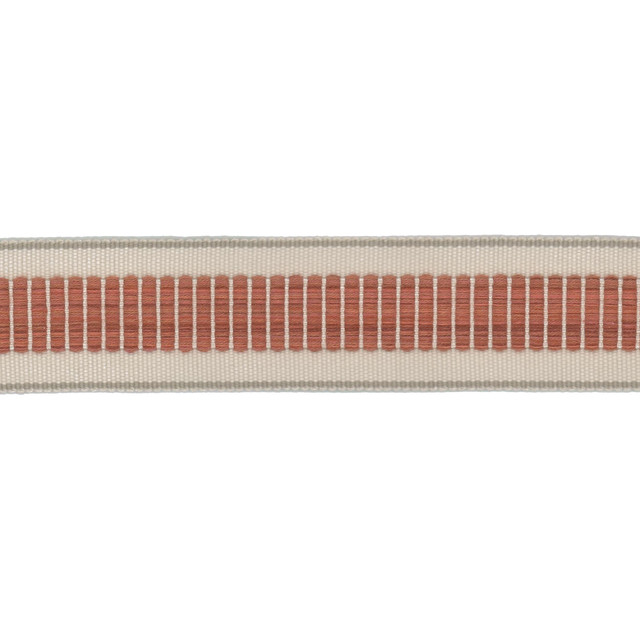 Volare Tape 5 Clay by Stout Trim Stout Trim Volare Tape 5 ClayTrim NEW TRADITIONS TRIM 62%SVI 38%ACR CHINA </p><p>Repeat: H: 0.250, V: 0.000 2 in - Fabric Carolina - Volare Tape 5 Clay by Stout Trim Stout Trim Volare Tape 5 ClayTrim NEW TRADITIONS TRIM 62%SVI 38%ACR CHINA </p><p>Repeat: H: 0.250, V: 0.000 2 in - Fabric Carolina -