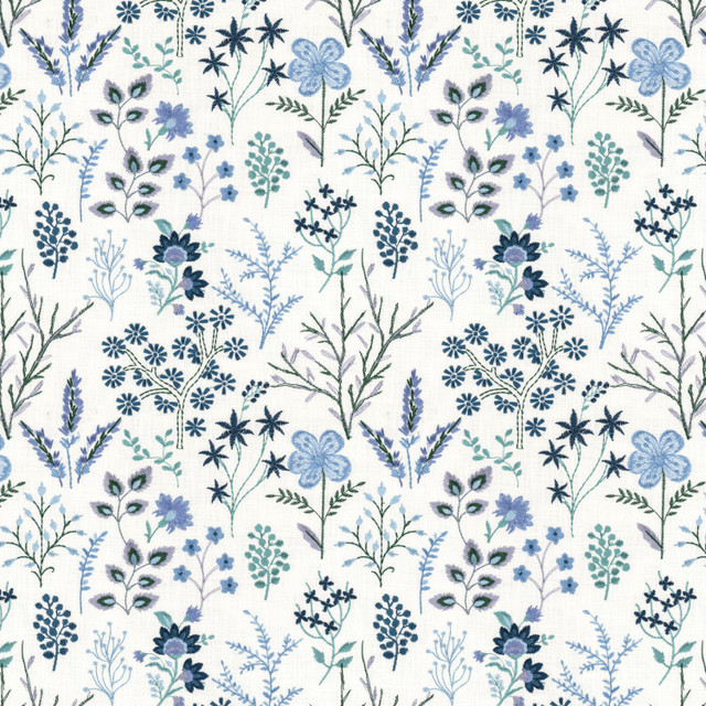 Corona 1 Periwinkle by Stout Fabric Stout Fabric Corona 1 PeriwinkleFabric RAINBOW LIBRARY POWDER/WEDGEWOOD 100%COT %BEMB INDIA </p><p>Repeat: H: 12.750, V: 15.250 52 in - Fabric Carolina -