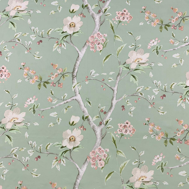 Lillian August Janie Green Tea by Magnolia Designer Fabric - 100% Cotton Sateen India 50000 Horizontal: 36.22 and Vertical: 17.13 54 - Swanky Fabrics - Lillian August Janie Green Tea by Magnolia Designer Fabric - 100% Cotton Sateen India 50000 Horizontal: 36.22 and Vertical: 17.13 54 - Swanky Fabrics -