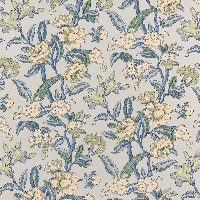 Lillian August Kate Skyblue by Magnolia Designer Fabric - 55% Linen, 45% Cotton Spain 50000 Horizontal: 27.17 and Vertical: 22.13 54 - Swanky Fabrics -