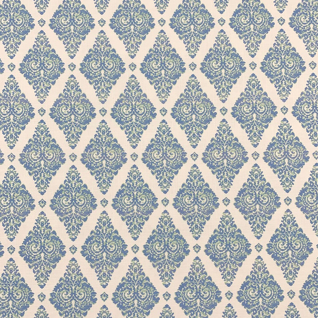 Lillian August Penelope Ocean by Magnolia Designer Fabric - 100% Cotton Spain 50000 Horizontal: 4.54 and Vertical: 6.8 54 - Swanky Fabrics -