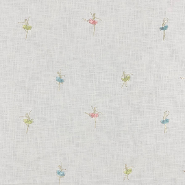 Pirouette Pastel by Magnolia Designer Fabric - 80% Cotton 20% Viscose Emb 100% Viscose India 6000 Horizontal: 26.50" and Vertical: 11.50" 52" - Swanky Fabrics -