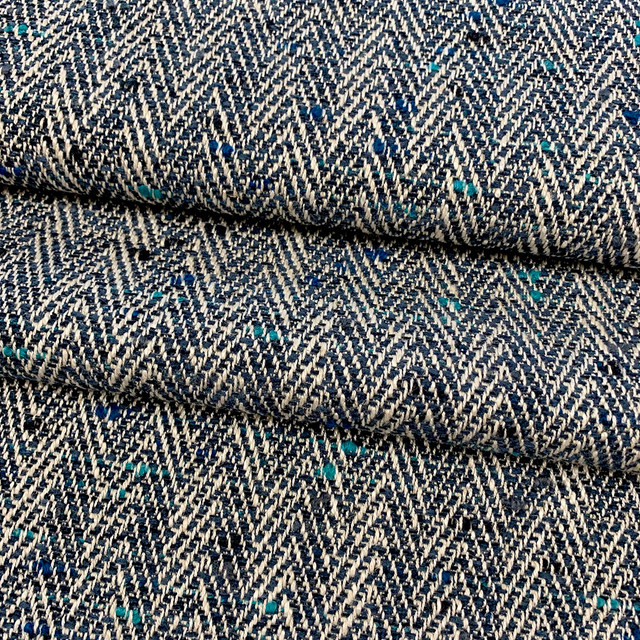 Horace Sapphire by Magnolia Designer Fabric - 50 C, 26 V, 11 L, 5 A, 5W, 2 P, 1 N Italy 20000 Horizontal: and Vertical: 54 - Swanky Fabrics -