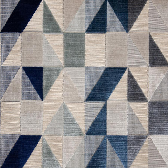 Trieste # 601 Oceanic by Maxwell Designer Fabric Performance Cut Velvets 52% VISCOSE
23% POLYESTER
21% COTTON
4% LINEN BELGIUM V-11.7" H-13.8" 55" - Swanky Fabrics -