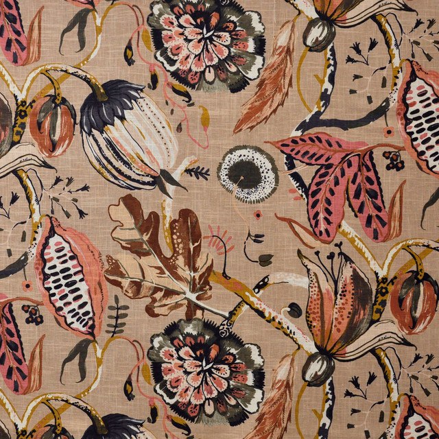 Beauregard 705 Terracotta by Maxwell Designer Fabric COLOR THEORY-VOL.VII LYCHEE 55% LINEN 45% VISCOSE INDIA V-25.20" H-27" 53" - Swanky Fabrics - Beauregard 705 Terracotta by Maxwell Designer Fabric COLOR THEORY-VOL.VII LYCHEE 55% LINEN 45% VISCOSE INDIA V-25.20" H-27" 53" - Swanky Fabrics -