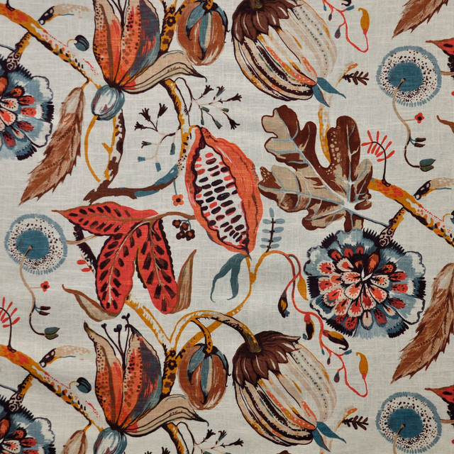 Beauregard 711 Strelitzia by Maxwell Designer Fabric COLOR THEORY-VOL.VII LYCHEE 55% LINEN 45% VISCOSE INDIA V-25.20" H-27" 53" - Swanky Fabrics - Beauregard 711 Strelitzia by Maxwell Designer Fabric COLOR THEORY-VOL.VII LYCHEE 55% LINEN 45% VISCOSE INDIA V-25.20" H-27" 53" - Swanky Fabrics -