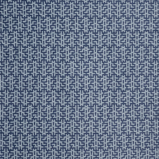 Garden Maze 611 Reflection by Maxwell Designer Fabric PERFORMANCE WOVENS-VOL. VII BLUEJAY 89% UV POLYESTER USA V-3.1" H-1.9" 55" - Swanky Fabrics - Garden Maze 611 Reflection by Maxwell Designer Fabric PERFORMANCE WOVENS-VOL. VII BLUEJAY 89% UV POLYESTER USA V-3.1" H-1.9" 55" - Swanky Fabrics -