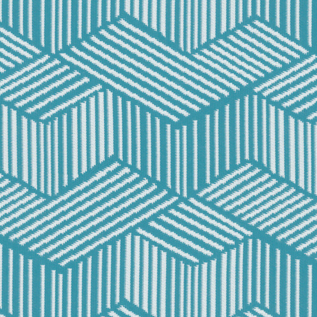 Alongshore 642 Horizon by Maxwell Designer Fabric HOME & GARDEN-ACT VIII 100% SOLUTION DYED POLYOLEFIN INDIA  V-7.6" H-6.85" 55.5"  - Swanky Fabrics -