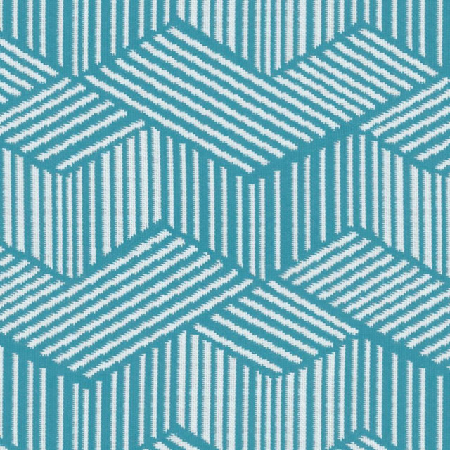 Alongshore # 642 Horizon by Maxwell Designer Fabric Home & Garden-Act Viii 100% SOLUTION DYED POLYOLEFIN INDIA V-7.6" H-6.85" 55.5" - Swanky Fabrics -