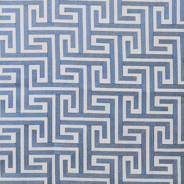 Finsbury 109 Cornflower by Maxwell Designer Fabric COLOR THEORY-VOL.VII NEPTUNE 87% POLYESTER INDIA V-6.38" H-6.63" 53" - Swanky Fabrics - Finsbury 109 Cornflower by Maxwell Designer Fabric COLOR THEORY-VOL.VII NEPTUNE 87% POLYESTER INDIA V-6.38" H-6.63" 53" - Swanky Fabrics -