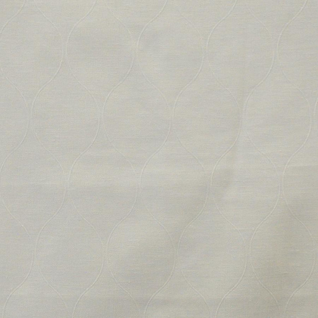 Tybalt # 635 Eggshell by Maxwell Designer Fabric Sheer Textures 100% POLYESTER TURKEY H-3" 122" - Swanky Fabrics -