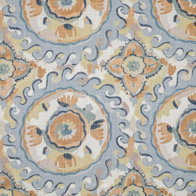 Kirkby # 520 Sunrise by Maxwell Designer Fabric Print Gallery Ii 69% POLYESTER
23% VISCOSE
8% LINEN CHINA V-13.5" H-13.5" 54" - Swanky Fabrics -