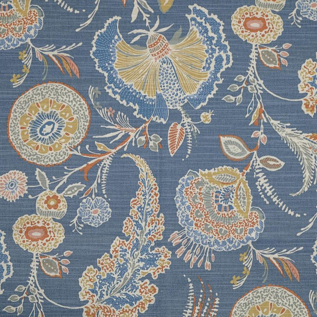 Wright # 519 Stonewash by Maxwell Designer Fabric Print Gallery Ii 100% COTTON PAKISTAN V-25.3" H-13.5" 54" - Swanky Fabrics -