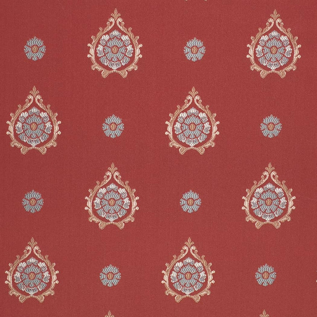 D4416 Aurora Garnet by Charlotte Designer Fabric Vintage Damask 100% Polyester Asia </p><p>Repeat: Horizontal 7.5" x Vertical 7" 54 Inches - Swanky Fabrics - D4416 Aurora Garnet by Charlotte Designer Fabric Vintage Damask 100% Polyester Asia </p><p>Repeat: Horizontal 7.5" x Vertical 7" 54 Inches - Swanky Fabrics -