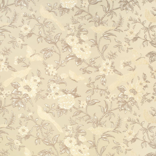 D4452 Eden Oyster by Charlotte Designer Fabric Vintage Damask 100% Polyester Asia </p><p>Repeat: Horizontal 14.75" x Vertical 14.25" 54 Inches - Swanky Fabrics -