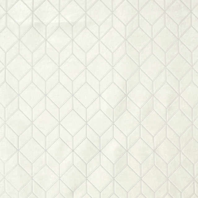 Cologne A PureWhite by Europatex Designer Fabric Cologne 100% Polyester 3.03"H, 6.01" V 55.00 inches - Swanky Fabrics -