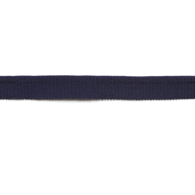 Hellenic Key Grosgrain Lip Cord Marine by Europatex Designer Fabric Hellenic 45% Rayon, 31% Cotton, 23% Fibranne, 1% Polyester 0.25 inches - Swanky Fabrics -