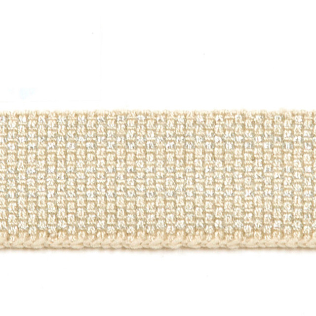 Le Lin Metallic Micro Tape Porcelain by Europatex Designer Fabric Le Lin 42% Fibranne, 30% Rayon, 25% Metallic yarns, 3% Polyester 0.56 inches - Swanky Fabrics - Le Lin Metallic Micro Tape Porcelain by Europatex Designer Fabric Le Lin 42% Fibranne, 30% Rayon, 25% Metallic yarns, 3% Polyester 0.56 inches - Swanky Fabrics -