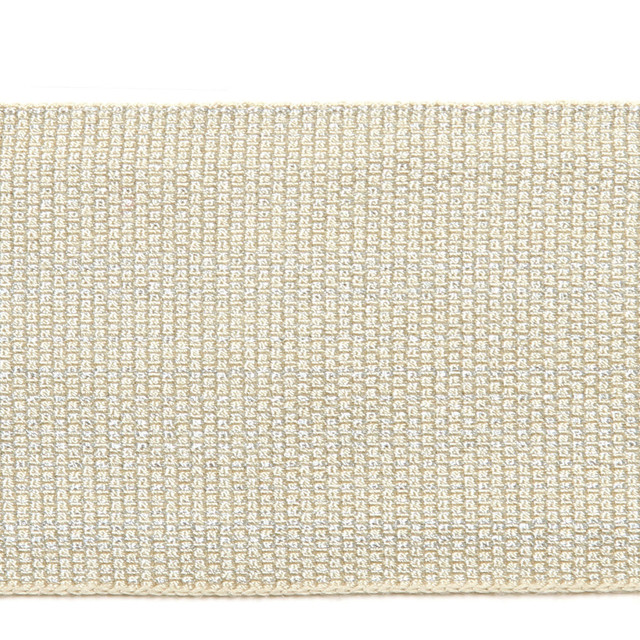 Le Lin Metallic Tape Porcelain by Europatex Designer Fabric Le Lin 41% Fibranne, 30% Rayon, 28% Metallic yarns, 1% Polyester 2.00 inches - Swanky Fabrics - Le Lin Metallic Tape Porcelain by Europatex Designer Fabric Le Lin 41% Fibranne, 30% Rayon, 28% Metallic yarns, 1% Polyester 2.00 inches - Swanky Fabrics -