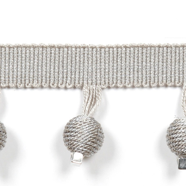 Le Lin Metallic Beaded Fringe Ice by Europatex Designer Fabric Le Lin 53% Fibranne, 28% Rayon, 19% Cotton 1.46 inches - Swanky Fabrics - Le Lin Metallic Beaded Fringe Ice by Europatex Designer Fabric Le Lin 53% Fibranne, 28% Rayon, 19% Cotton 1.46 inches - Swanky Fabrics -