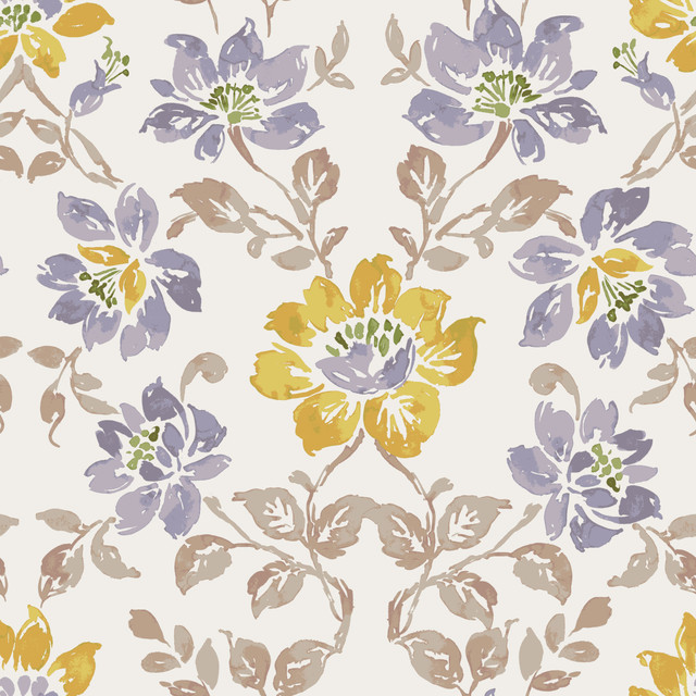 MasterPiece A Violet by Europatex Designer Fabric Masterpiece 55% Linen, 45% Viscose Rayon 27" H, 27" V 55.00 inches - Swanky Fabrics -