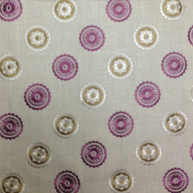 Loneto D Rose by Europatex Designer Fabric Loneto 60% Polyester, 40% Cotton 09.50" H, 08.70" V 57.00 inches - Swanky Fabrics - Loneto D Rose by Europatex Designer Fabric Loneto 60% Polyester, 40% Cotton 09.50" H, 08.70" V 57.00 inches - Swanky Fabrics -