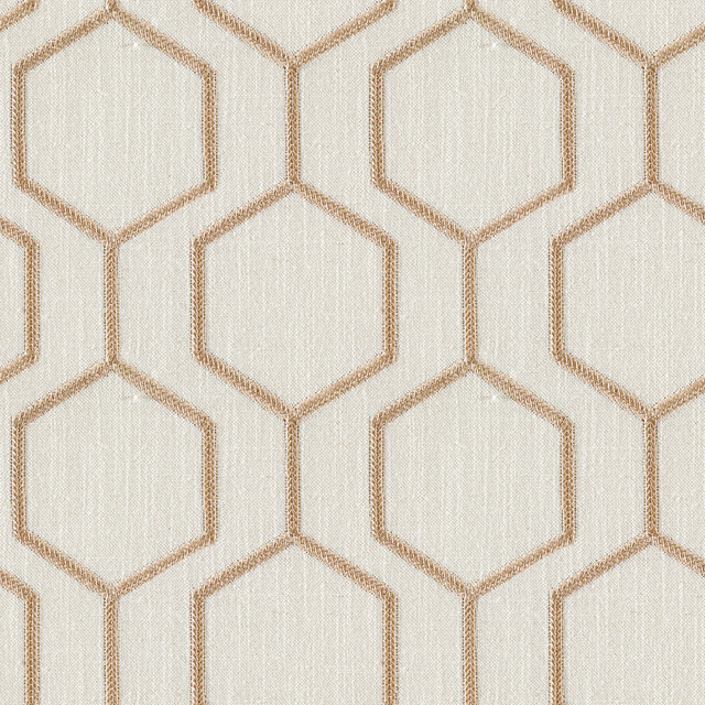 Socrates Hexagono Dove by Europatex Designer Fabric Socrates 20% Linen, 45% Viscose, 35% Polyester 7.8" H, 7.8" V 56.00 inches - Swanky Fabrics -