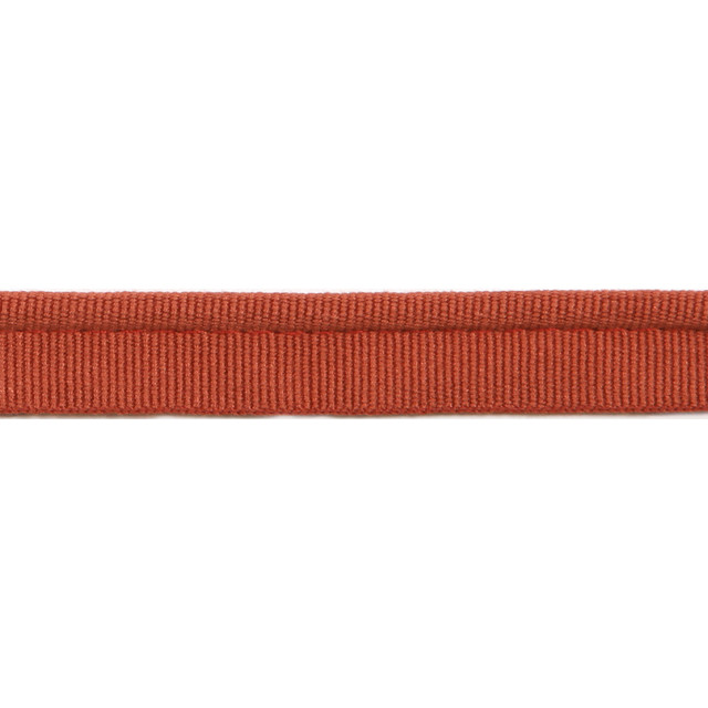 Versailles 1/4" Grosgrain Ribbon Lip Cord Brique by Europatex Designer Fabric Versailles 64% Rayon, 34% Cotton, 2% Polyester 0.25 inches - Swanky Fabrics -