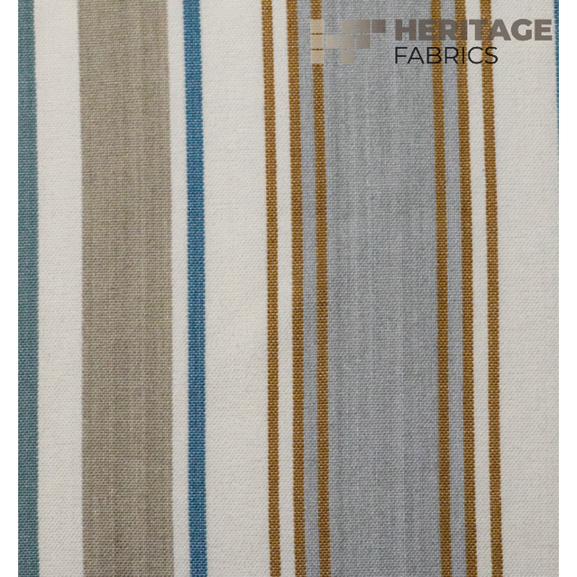 Bridgewater Azure by Heritage Designer Fabric - 100% Cotton India 30,000 Horizontal: 13.5" and Vertical: N/A 54" - Swanky Fabrics - Bridgewater Azure by Heritage Designer Fabric - 100% Cotton India 30,000 Horizontal: 13.5" and Vertical: N/A 54" - Swanky Fabrics -