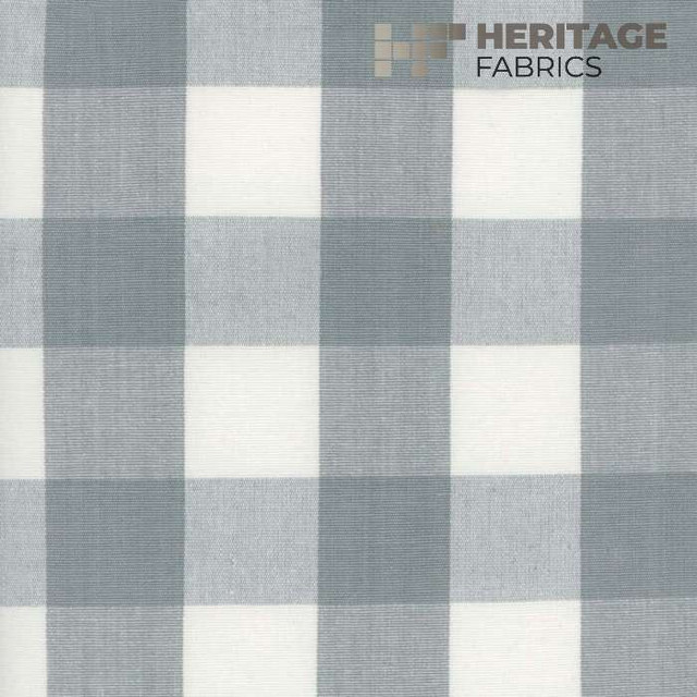 Lyme Gray by Heritage Designer Fabric - 100% Cotton India 9,000 Horizontal: 3.25" and Vertical: 3.25" 54" - Swanky Fabrics -
