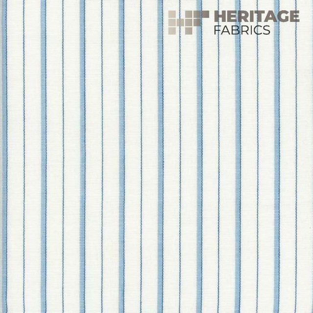 Piper Sky by Heritage Designer Fabric - 100% Cotton India 12,000 Horizontal: 1.08" and Vertical: N/A 54" - Swanky Fabrics -