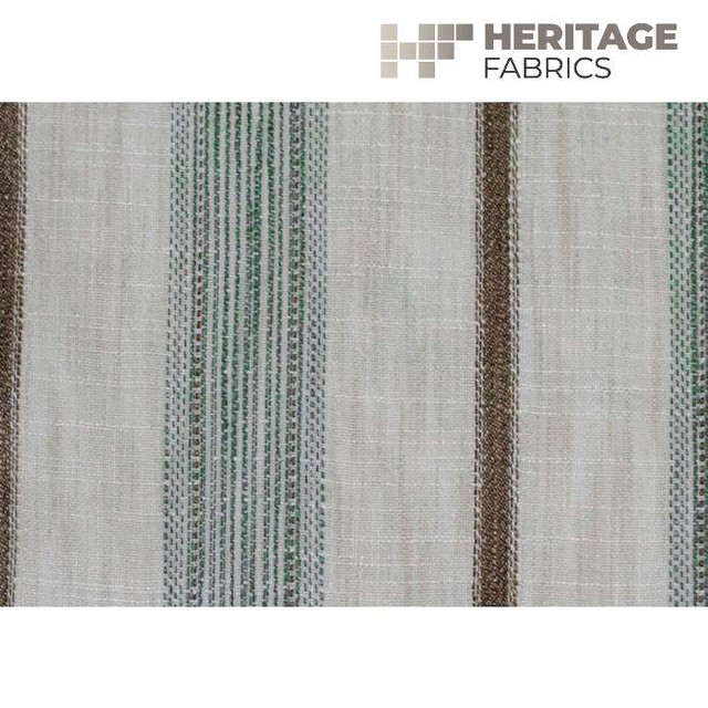 Trafalgar Stripe Jade by Heritage Designer Fabric - 100% Polyester India 36,000 Horizontal: 6" and Vertical: N/A 54" - Swanky Fabrics - Trafalgar Stripe Jade by Heritage Designer Fabric - 100% Polyester India 36,000 Horizontal: 6" and Vertical: N/A 54" - Swanky Fabrics -