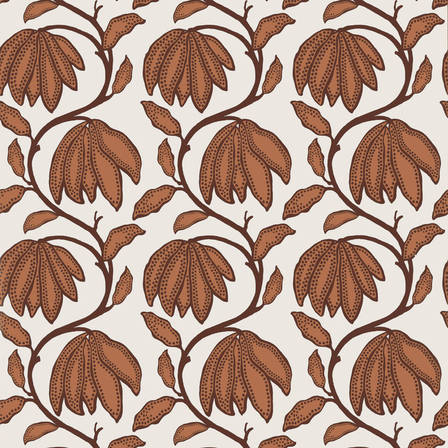 Desert Flower Ochre T12006 by Thibaut Wallpaper Thibaut Wallpaper Desert Flower Ochre T12006Wallpaper Vista </p><p>Repeat: V: 12.75"(32.39 cm) 27.00"(68.58 cm) - Fabric Carolina -