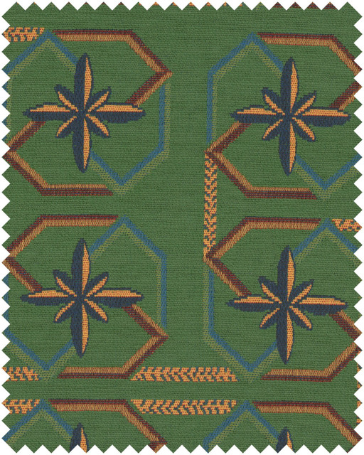 Mind The Gap Fabric ALLEGRIA Woven Fabric (FB00137) | FB00137 | LA DOLCE VITA | Blue, Green, Orange, Turquoise, Yellow | Fabric Carolina | https://www.fabriccarolina.com/