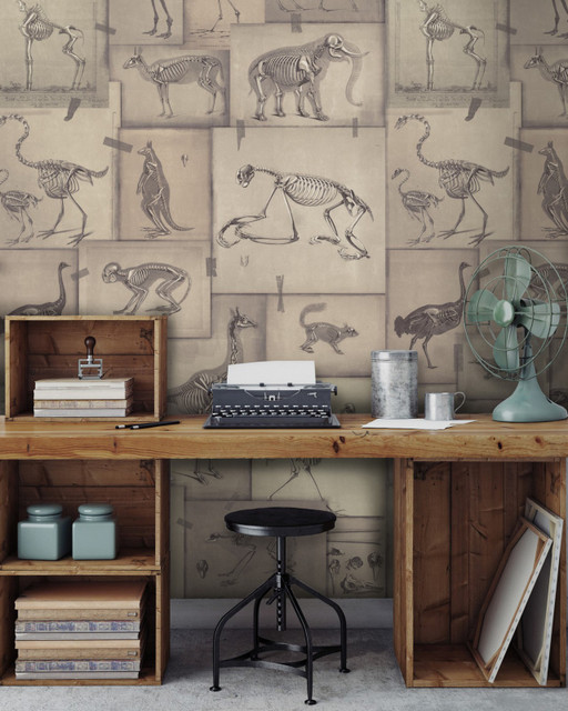 Mind The Gap Wallpaper ZOOARCHAEOLOGY Wallpaper (WP20236) | WP20236 | PREMIUM DESIGNER WALLPAPER COLLECTION | 3 rolls x 20.5 x 118.1 in | 0.52m / 20.5in | 3m / 118in | 4.65mp | 300cm / 118in | Black, Grey, Taupe | Non-woven | Paste the wall | 3-rolls in a box | Fabric Carolina | https://www.fabriccarolina.com/