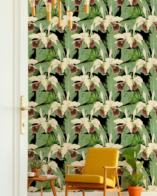 Mind The Gap Wallpaper TREASURE ISLAND Anthracite Wallpaper (WP20364) | WP20364 | THE WALLPAPER COLLECTABLES | 3 rolls x 20.5 x 118.1 in | 0.52m / 20.5in | 3m / 118in | 4.65mp | 52cm / 20.5in | Black, Green, Red, White | Satin Matte | Paste the wall | 3-rolls in a box | Fabric Carolina | https://www.fabriccarolina.com/