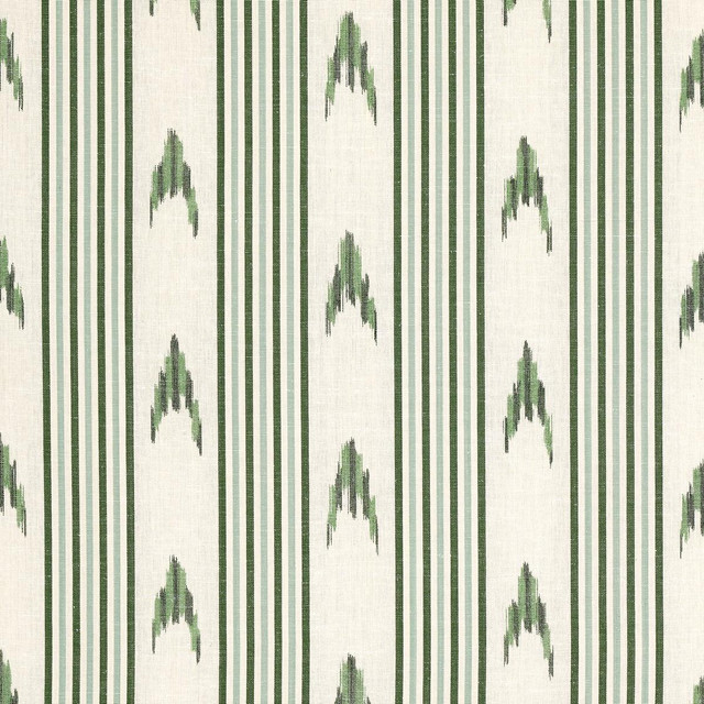 Santa Barbara Ikat Leaf Green 74224 by Schumacher Designer Fabric Mark D. Sikes 9.0" - Swanky Fabrics - Santa Barbara Ikat Leaf Green 74224 by Schumacher Designer Fabric Mark D. Sikes 9.0" - Swanky Fabrics -