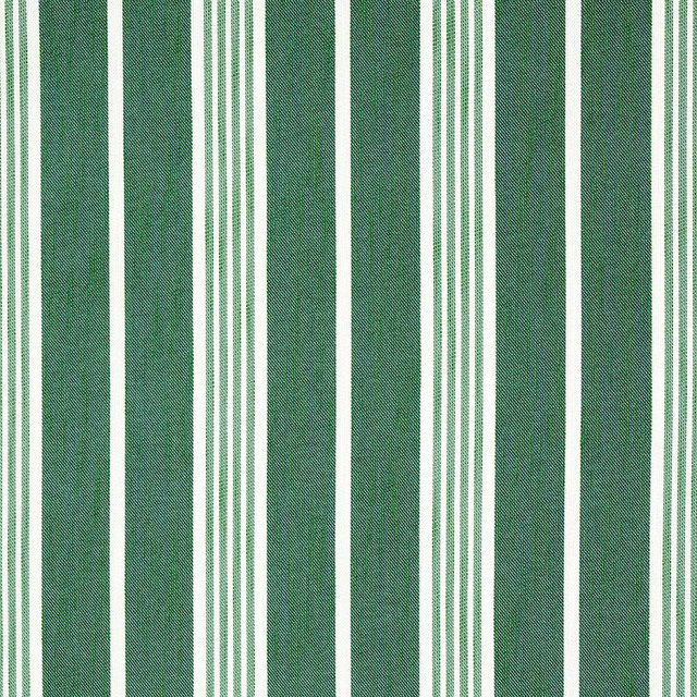 Hampton Stripe Indoor/Outdoor Emerald 82302 by Schumacher Designer Fabric Mary Mcdonald 6.75" - Swanky Fabrics - Hampton Stripe Indoor/Outdoor Emerald 82302 by Schumacher Designer Fabric Mary Mcdonald 6.75" - Swanky Fabrics -