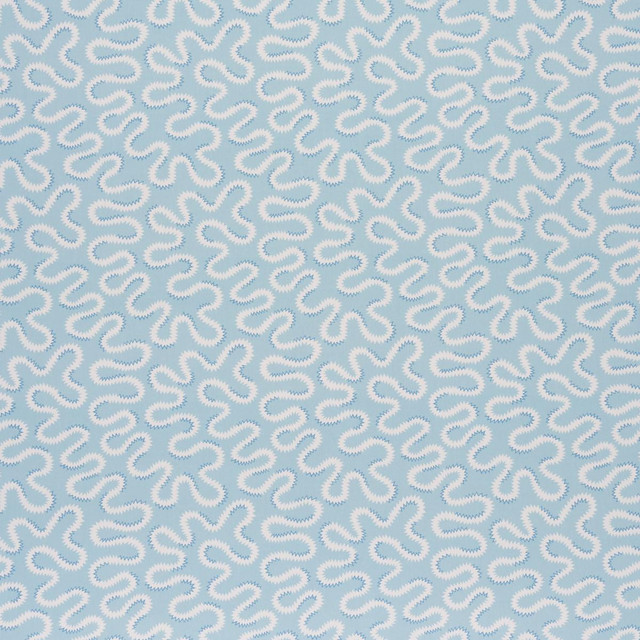 Zoelie Aqua 180550 by Schumacher Designer Fabric New Traditional: Provenal - Swanky Fabrics -