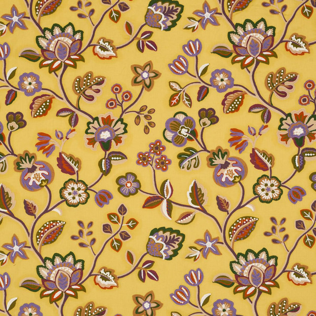 Loulou Embroidery Jewel 84750 by Schumacher Designer Fabric Ashbury 25.5" - Swanky Fabrics - Loulou Embroidery Jewel 84750 by Schumacher Designer Fabric Ashbury 25.5" - Swanky Fabrics -