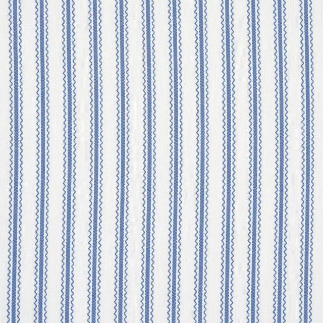 Birdie Ticking Stripe Indigo 83702 by Schumacher Designer Fabric Mark D. Sikes - Swanky Fabrics - Birdie Ticking Stripe Indigo 83702 by Schumacher Designer Fabric Mark D. Sikes - Swanky Fabrics -