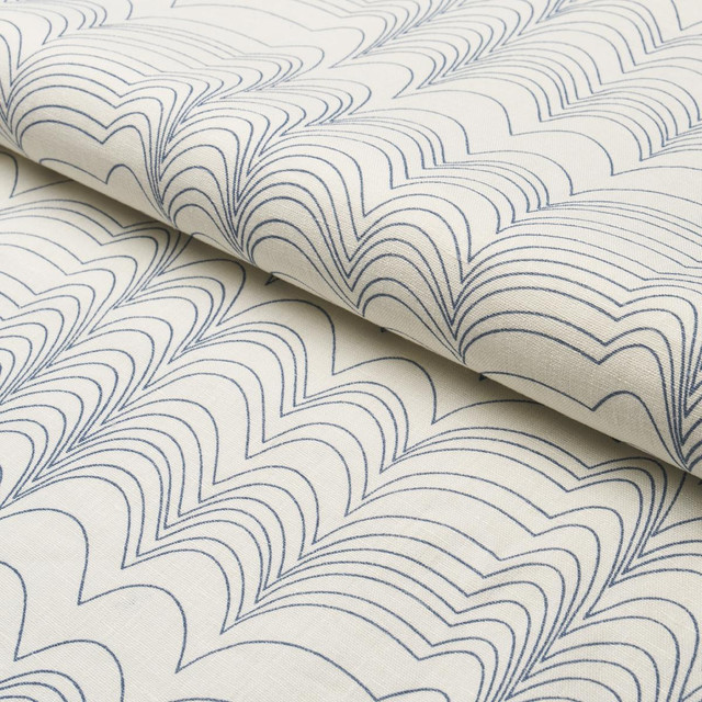 Richter Blue 182231 by Schumacher Designer Fabric Studio Bon 10.88" - Swanky Fabrics - Richter Blue 182231 by Schumacher Designer Fabric Studio Bon 10.88" - Swanky Fabrics -