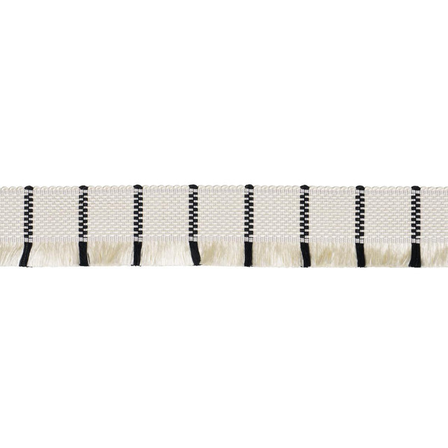 Frances Silk Fringe Black And White 83371 by Schumacher Designer Trim Patterson Flynn - Swanky Fabrics - Frances Silk Fringe Black And White 83371 by Schumacher Designer Trim Patterson Flynn - Swanky Fabrics -