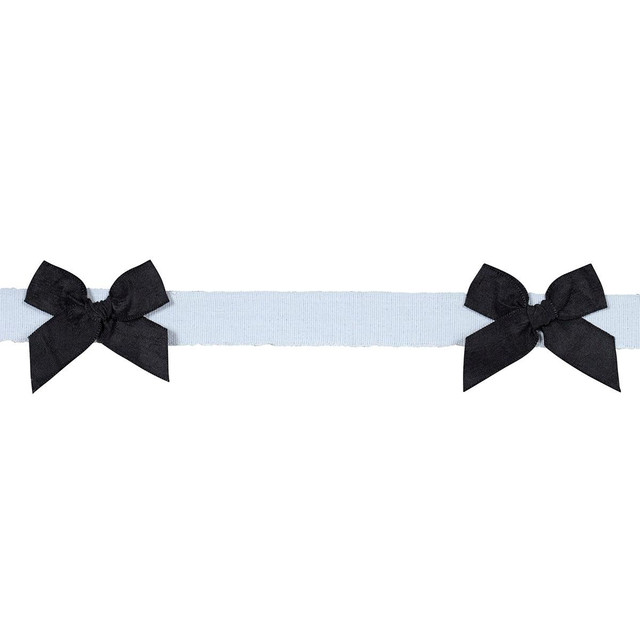 Claudia Tape Black On Sky 82470 by Schumacher Designer Trim Charlap Hyman & Herrero 1.5" - Swanky Fabrics - Claudia Tape Black On Sky 82470 by Schumacher Designer Trim Charlap Hyman & Herrero 1.5" - Swanky Fabrics -