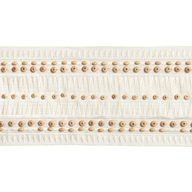 Tahiti Tape Ivory 69312 by Schumacher Designer Trim Mary Mcdonald - Swanky Fabrics -
