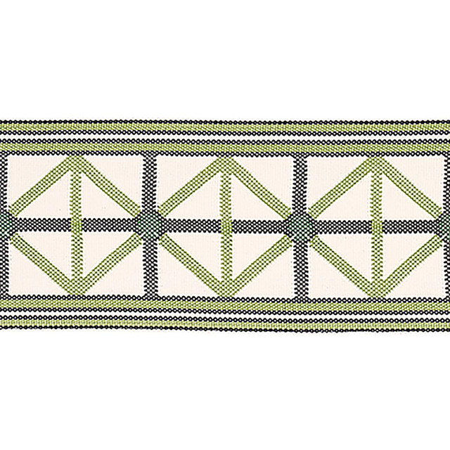 Napoleon Indoor/Outdoor Tape Moss 82461 by Schumacher Designer Trim Mary Mcdonald 2.0" - Swanky Fabrics - Napoleon Indoor/Outdoor Tape Moss 82461 by Schumacher Designer Trim Mary Mcdonald 2.0" - Swanky Fabrics -