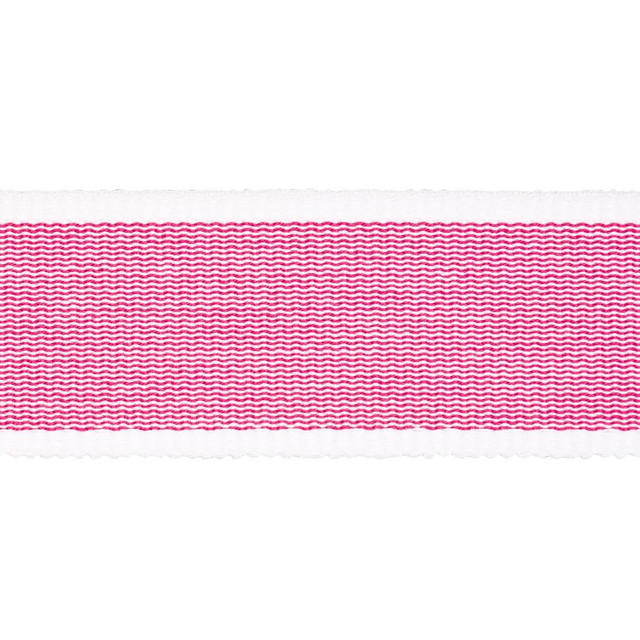 Sandpiper Tape Medium Pink 84082 by Schumacher Designer Trim Perennial Favorite Trims - Swanky Fabrics - Sandpiper Tape Medium Pink 84082 by Schumacher Designer Trim Perennial Favorite Trims - Swanky Fabrics -