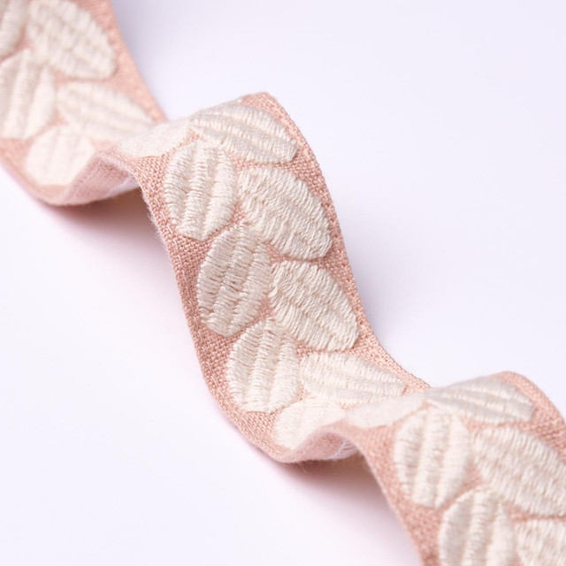 Berkeley Tape Narrow Blush 79916 by Schumacher Designer Trim Perennial Favorite Trims - Swanky Fabrics - Berkeley Tape Narrow Blush 79916 by Schumacher Designer Trim Perennial Favorite Trims - Swanky Fabrics -