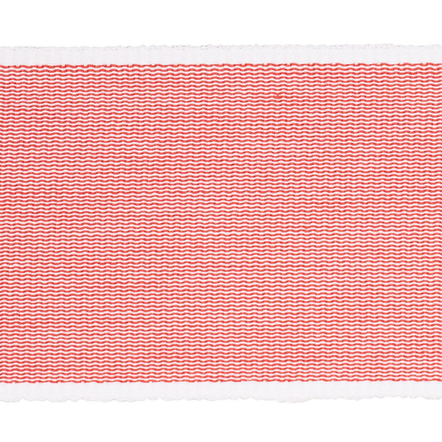 Sandpiper Tape Wide Red 79389 by Schumacher Designer Trim Perennial Favorite Trims - Swanky Fabrics -