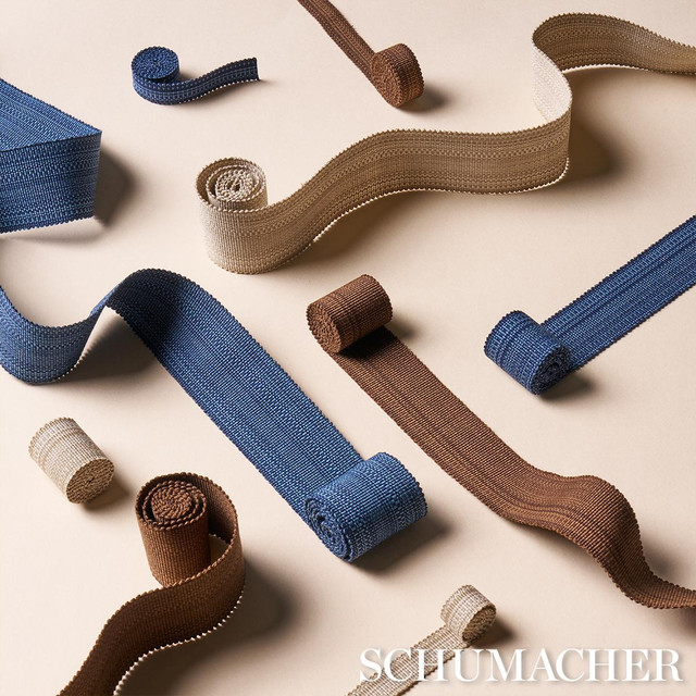 Cotton Stri Tape Narrow Chestnut 83952 by Schumacher Designer Trim Patterson Flynn - Swanky Fabrics - Cotton Stri Tape Narrow Chestnut 83952 by Schumacher Designer Trim Patterson Flynn - Swanky Fabrics -